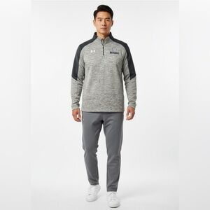 Under Armour‎ Heathered Gray Quarter-Zip Pullover. Ships next day .